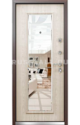 Металлическая дверь с зеркалом RS46 - Изображение