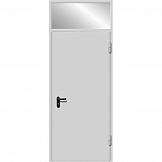 Входная дверь с остекленной фрамугой RS-281 - Изображение