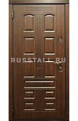 Железная уличная дверь в частный дом RS6 - Изображение